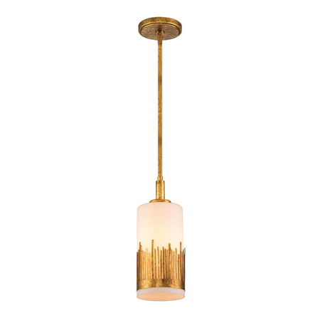 Lampa wisząca Sawgrass - 1 źródło światła - Płatkowe złoto (QN-SAWGRASS-MP-DG-O) - Quintiesse