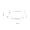 Plafon Bowtie (BOWTIE-F-MB) - Elstead Lighting