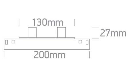 Lampa do szyny magnetycznej SONE 2 czarny LED 3000K 4W 200lm () - MakeYourLight