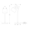 Lampa biurkowa DRACO biała (A2038-SWH) - Zuma Line