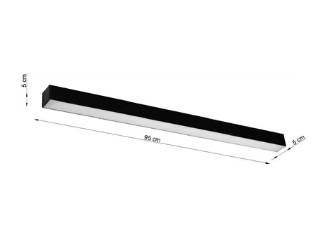Lampa sufitowa PINNE 90 czarny 3000K (TH.060) - Thoro Lighting