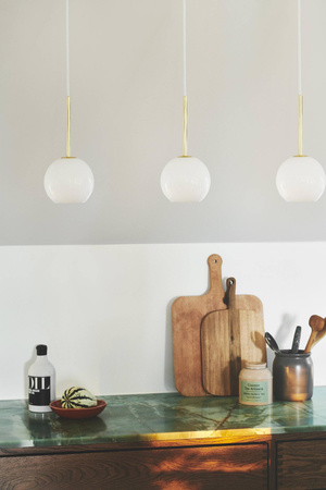 Lampa wisząca FRANCA Nordlux E14 40W Szkło Mosiądz