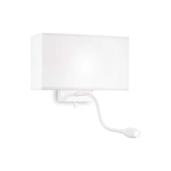 Lampa ścienna / Kinkiet HOTEL Biały (HOTEL_AP2_ALL_WHITE) - Ideal Lux