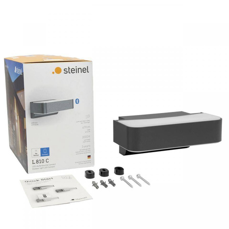 Zewnętrzna oprawa na ścianę bez czujnika ruchu,  LED L 810 C antracytowy (ST079307) - STEINEL