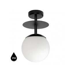 PLAAT B czarna lampa przysufitowa / plafon z podwyższoną szczelnością IP44 (PLB120S3) - Ummo