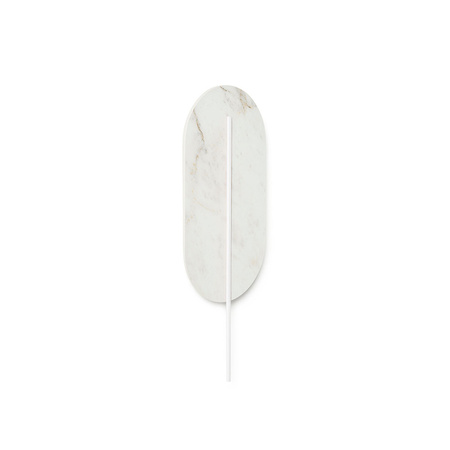 ROKKE STONE biała lampa ścienna / kinkiet z ozdobnym detalem (RKS21020) - Ummo