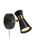 FOLIE Wall 1L Black/Antique Brass (108625) Markslojd