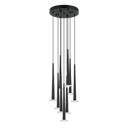 PENDANT LED LIGHT 27W 3000K ALUMINUM -MARBLE BLACK (22113 Zambelis) - Zambelis