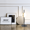 TABLE LIGHT 8W ALUMINIUM-METAL-ACRYLIC BLACK&GOLD (2004 Zambelis) - Zambelis