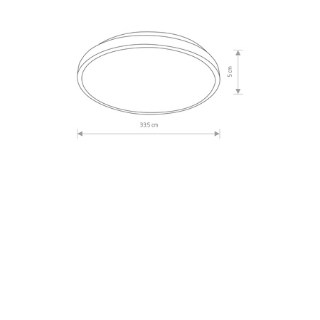 Plafon AGNES ROUND LED PRO czarny 3000K IP44 (10971) - Nowodvorski
