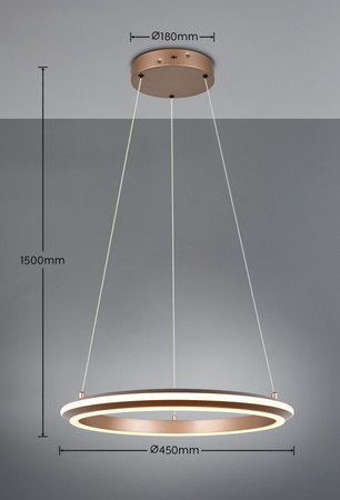 Nowoczesna lampa wisząca AMADOR (331010165) - Trio