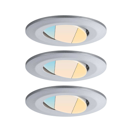 HomeSpa Zestaw Calla IP65 3-st regulacja regulacja temp LED chrom mat (PL93095) - Paulmann