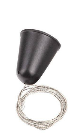 Zawiesie linkowe DOBAC TRACK 5m czarne z regulacją bez uchwytu (MHT1-P50-BK) - Maxlight