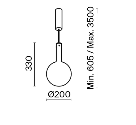 Lampa wisząca Nebula (MOD182PL-L4W3K) - Maytoni