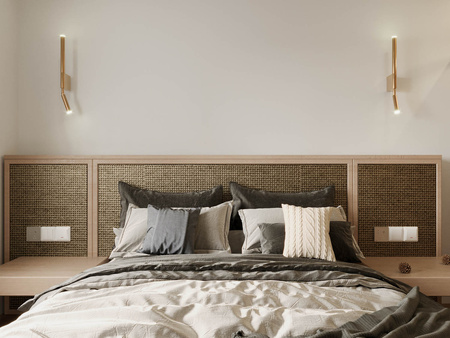 Kinkiet ORGANIC I złoty połysk (W0340) - MAXLIGHT