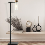 FLOOR LAMP E14 SANDY BLACK ANTIQUE BRASS (22136 Zambelis) - Zambelis