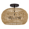 Półplafon Casablanca - 3 źródła światła - Palladiański brąz (QZ-CASABLANCA-3SF-PBZ) - Elstead Lighting