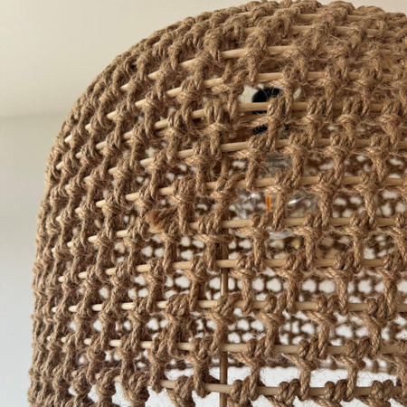 Ratanowa lampa wisząca Kanso 40 cm jasne drewno 1xE27 (LP-2025/1P 40 cm) - Light Prestige