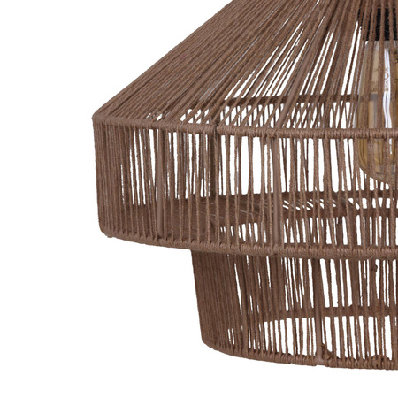 Lampa wisząca Boho jutowa 41x41x128cm (104666) - DIJK