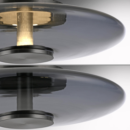 Szklana stołowa lampa z dotykowym ściemniaczem PURE VITRUM SZARY (4080-15) - Paul Neuhaus