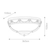Kinkiet Carisbrooke (CB-WU-BLACK) - Elstead Lighting