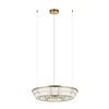 PENDANT LED LIGHT 55W 3000K METAL-CRYSTAL ANTIQUE BRASS (23048 Zambelis) - Zambelis