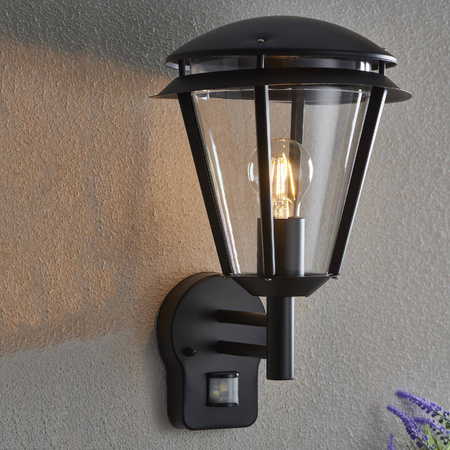 Kinkiet Inova PIR 1lt wall IP44 60W (49946) - Saxby