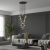 Lampa wisząca NILOS BLACK / GOLD 17 (5945) - TK Lighting