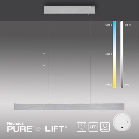 PURE E-MOTION LAMPA WISZĄCA ALUMINIUM (2570-95) - Paul Neuhaus