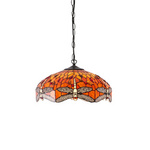 Lampa Wisząca Dragonfly flame (64081) Tiffany