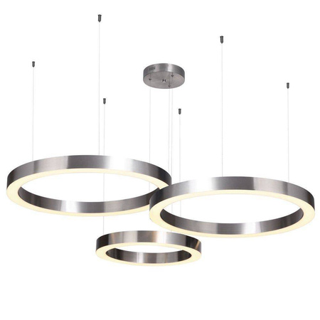 Lampa wisząca Circle 40+60+60 LED ściemniana (ST-8848-40+60+60 nickel) - Step into Design