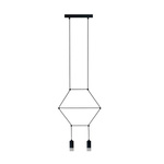 Lampa wisząca LINEA-2 czarna 35 cm (ST-5961-2) - Step into Design