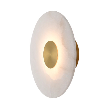 Marmurowy Kinkiet Dalinia 1xLED złoty  (WL0114) - Yaskr