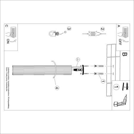 Lampa sufitowa KARBON 60 taupe (SL.1767) - Sollux Lighting