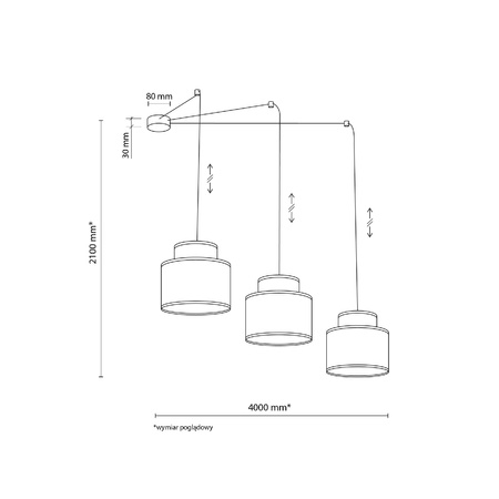 Kaskadowa lampa wisząca DUO JUTA MIX 3 (3140) - TK Lighting