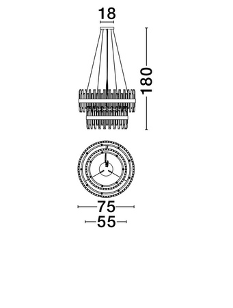 Lampa wisząca wewnętrzna CHOLULA (LE44722) - Luces Exclusivas