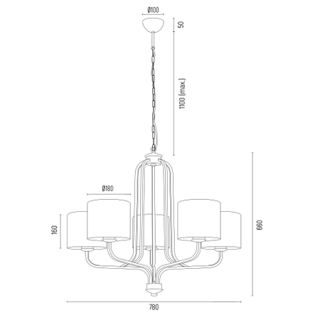 Żyrandol  MARANELLO (2172) - Argon