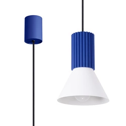 Lampa wisząca ESTRIA 1 biała/ultramaryna (SL.1874) - Sollux Lighting