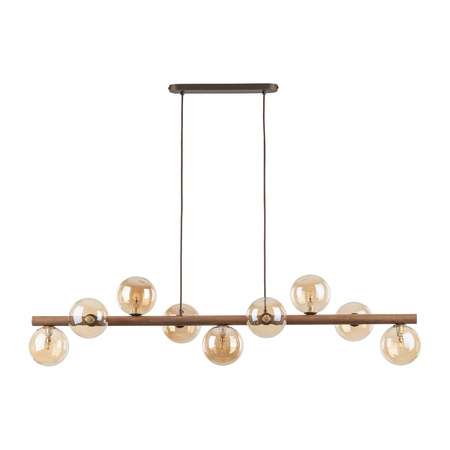 ESTERA WOOD ORZECH BURSZTYN LAMPA WISZACA 9XG9 (11097) - TK Lighting