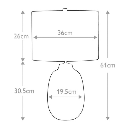 Lampa stołowa Grange Park (GRANGE-PARK-TL) - Elstead Lighting