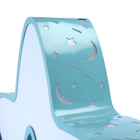 LAMPA DZIECIĘCA LED NIEBIESKA GWIAZDKA 36W + PILOT DL-H02 - DomenoLED