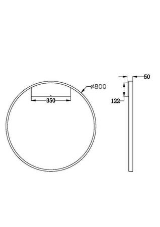 Kinkiet RIM Ø80 (MOD058WL-L50BS3K) - Maytoni