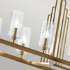 Lampa wisząca Kimrose - 10 źródeł światła - Szczotkowany naturalny mosiądz (QN-KIMROSE10-BNB) - Quintiesse