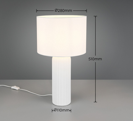 Lampa stołowa z abażurem BLAIR (R51811031) - RL