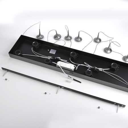 Ściemnialna lampa wisząca z płynną regulacją wysokości POSH SZARA (15695-15) - Paul Neuhaus