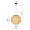 Lampa wisząca BOHO BONN 1xE27 Kobi Design (002157KOB) - KOBI LIGHT
