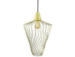 LAMPA WISZĄCA, ŻYRANDOL WAVE L ZŁOTY (8857) - Nowodvorski - żyrandol