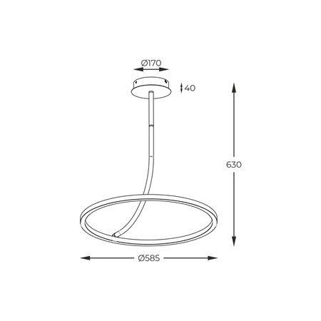 Lampa sufitowa CORIT czarna (E82907-01) - Zuma Line