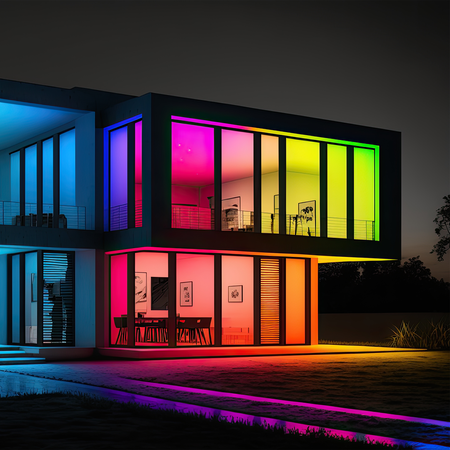 ZESTAW LED RGB 5M ZE STEROWNIKIEM I PILOTEM (EKZ2291) - Eko-Light