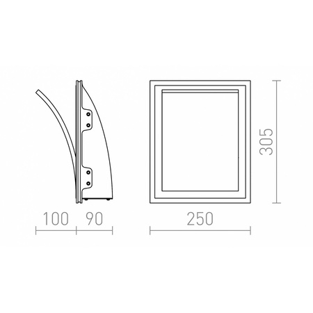 SPIRIT ścienna do wbudowania gipsowa 230V E14 40W Redlux/Rendl